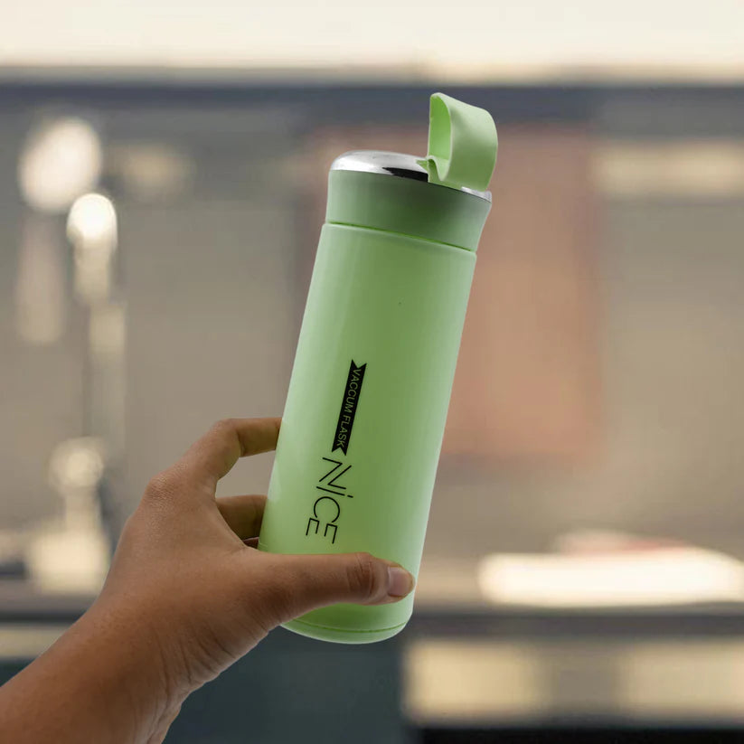 Water bottle 400 ml leak proof glass bottle for daily water 1 pc