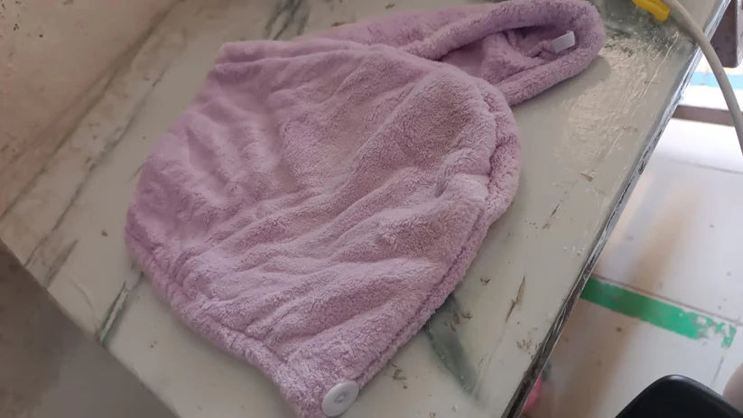 Quick turban hair-drying absorbent microfiber towel (1 pc / mix design)