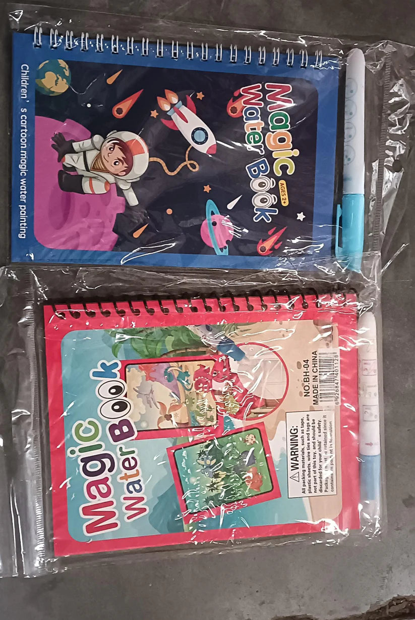 Magic water quick dry book water coloring book doodle with magic pen painting board